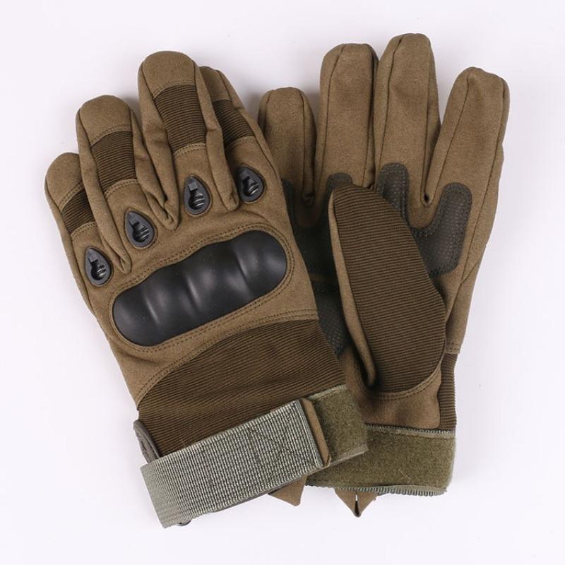 Tactical Gloves Black British Outdoor Riding Military Fans Anti-Cut Field Performance Sports Fitness Hard Shell Half Finger Gloves