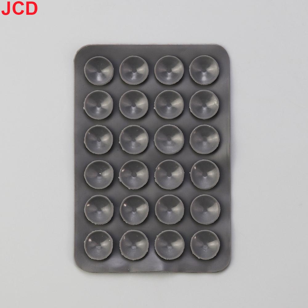 JCD 10pcs Suction Cup Wall Stand Mat Multifunctional Silicone Leather Square Phone Case Anti-Slip Holder Mount Suction Cups