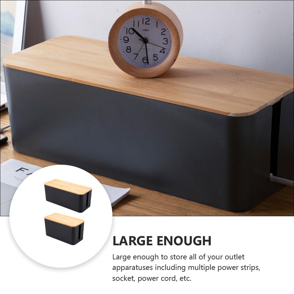 Power Strip Storage Box Wire Container Outlet Protector Cover Socket Protection Case Home