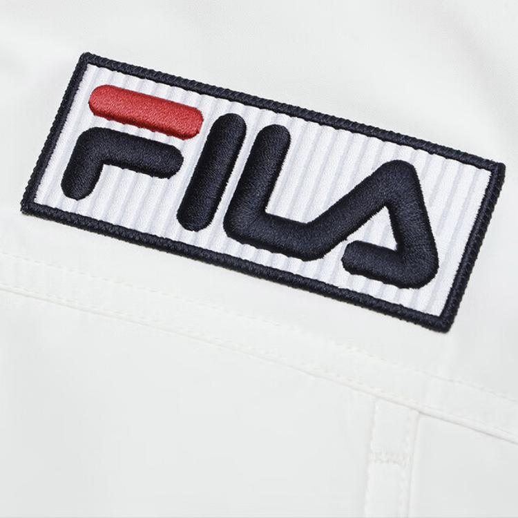 Fila Letter Zipper Hooded Mid-Length Down Jacket Women Outerwear White-Jade A11W346905F-WT