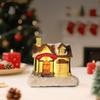Christmas Decorations Resin Small House Micro Resin House Christmas Creative Luminous Small House