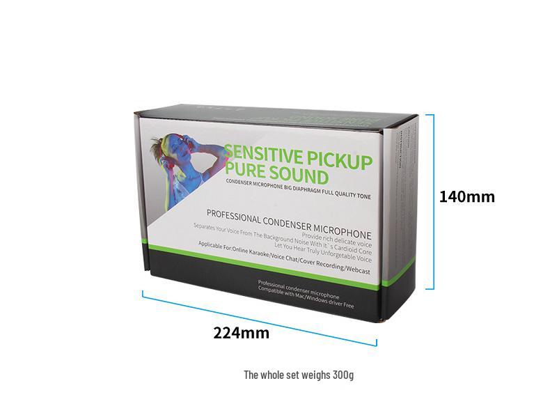 BM800 Condenser Microphone Set: Large Diaphragm, Streaming Stand, and Recording Equipment