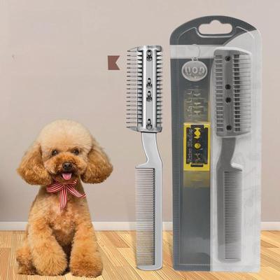 Pettine per Toelettatura per Cani e Gatti - Strumento per la Rimozione dei Peli e la Toelettatura