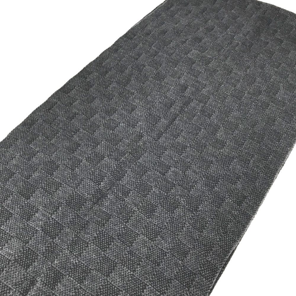 Louis Vuitton M70028 Damier Graphite Echarpes petit Damier  Scarf Black/gray