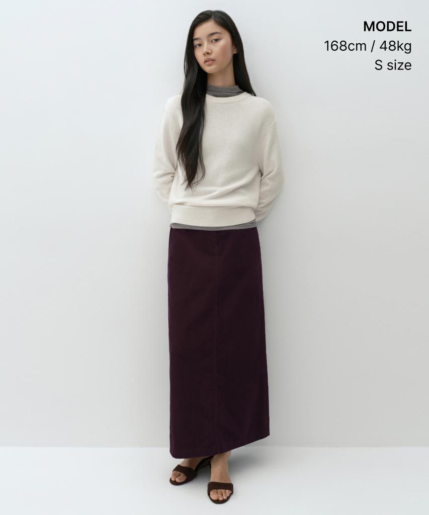 MUSINSA STANDARD WOMAN [Victoria Wool] Women'S Crew Neck Knit [Cream]