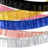 30x300CM Party Backdrop Foil Fringe Garland Metallic Tinsel Streamers Banner Hanging for Birthday Wedding Christmas Decorations