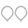 Heart Hinged Nose Ring Hoop Teardrop Septum Hoop Conch Daith Helix Ring Hoops Rook Tragus Ring Lip Ring Cartilage Earrings Hoop