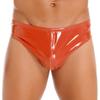 Mens Wet Look Patent Leather Briefs Underwear Male Underpants Club Pole Dancing Costume