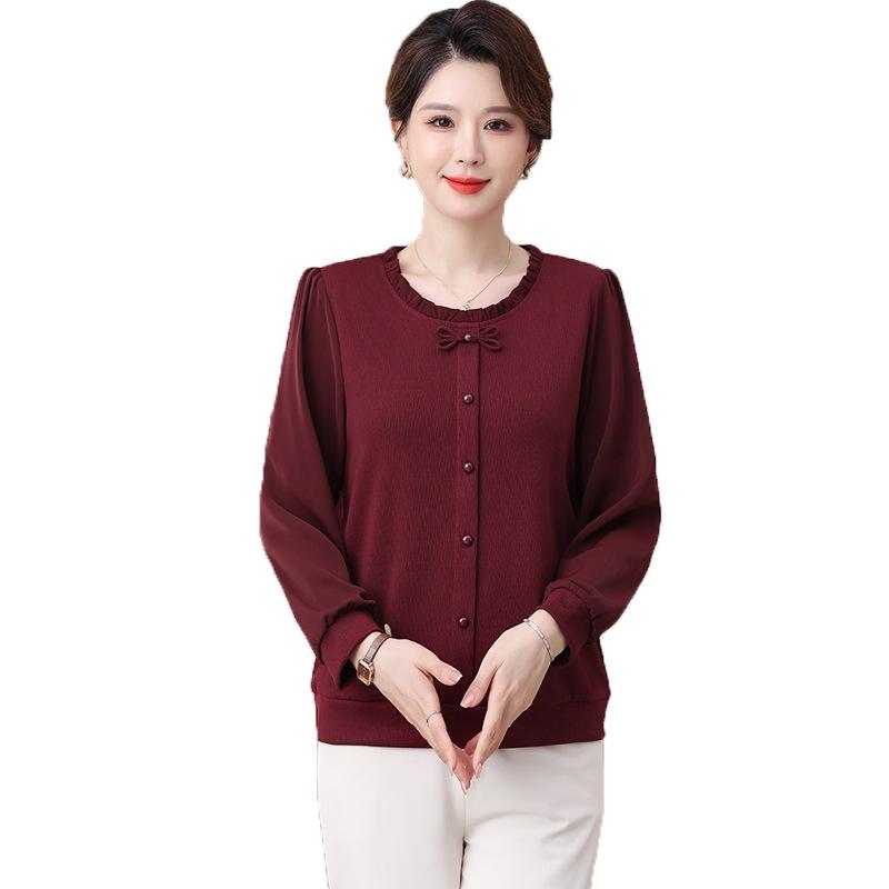Stylish Casual T-Shirt for Middle-aged Women (Ages 40-50)