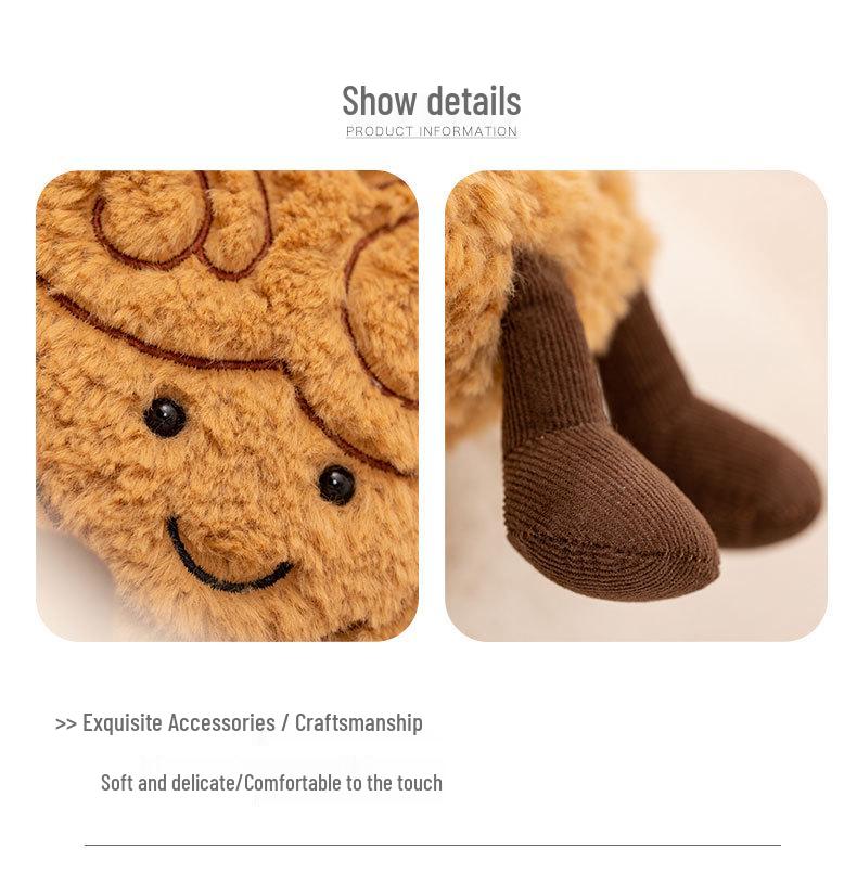 Hobby Dessert Plush Toy Set: Butterfly Pastry, Pudding Doll, and Biscuits Ornaments for Tea Time or Photo Props.