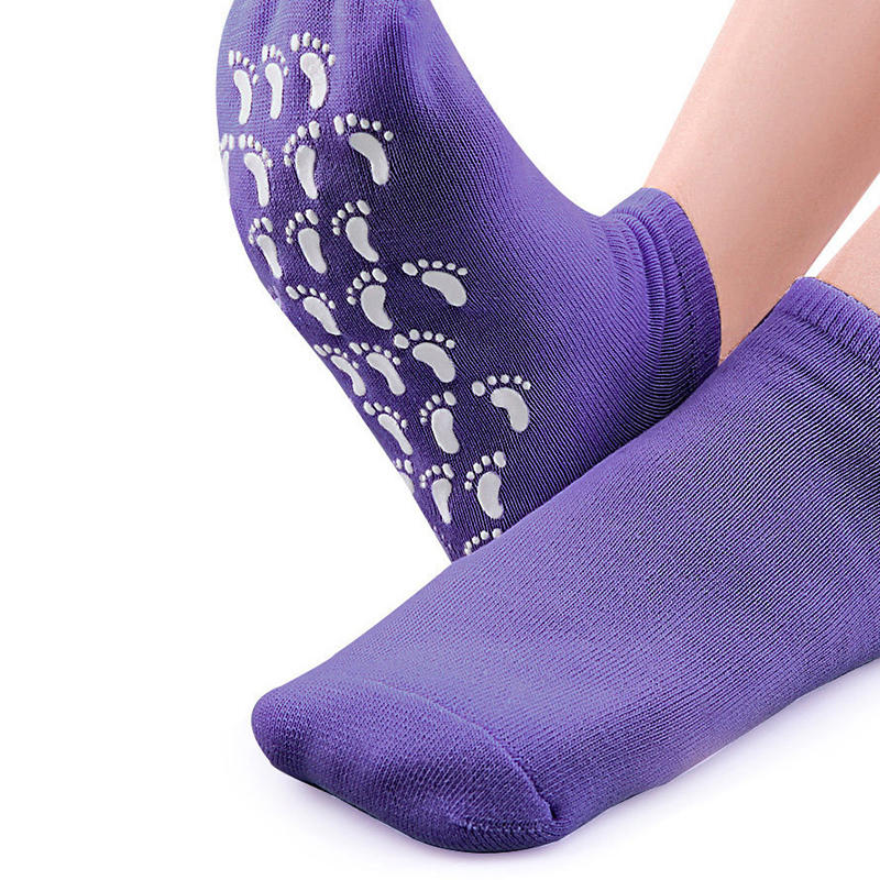 Reusable Cotton Gauze Gel Foot Care Socks for Deep Moisturizing Cracked Heel Overnight Day or Night Use Socks