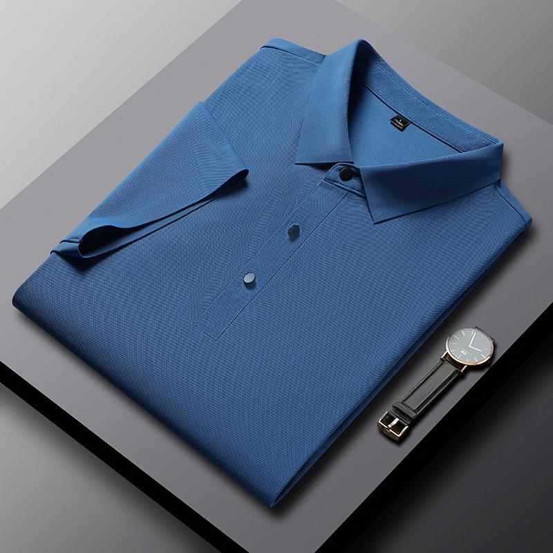 2026 Summer New Polo Shirt Men 3 Buttons Casual Work T Shirts Quick Dry Short Sleeve Golf Shirt High Quality Plus Size