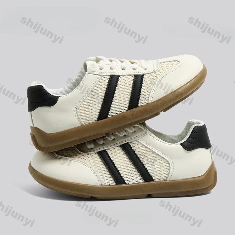 Women's Vulcanized Shoes 2026 Summer New Mesh Breathable Soft Sole Casual Shoes Lightweight Comfortable Fashion Lace Up Flats