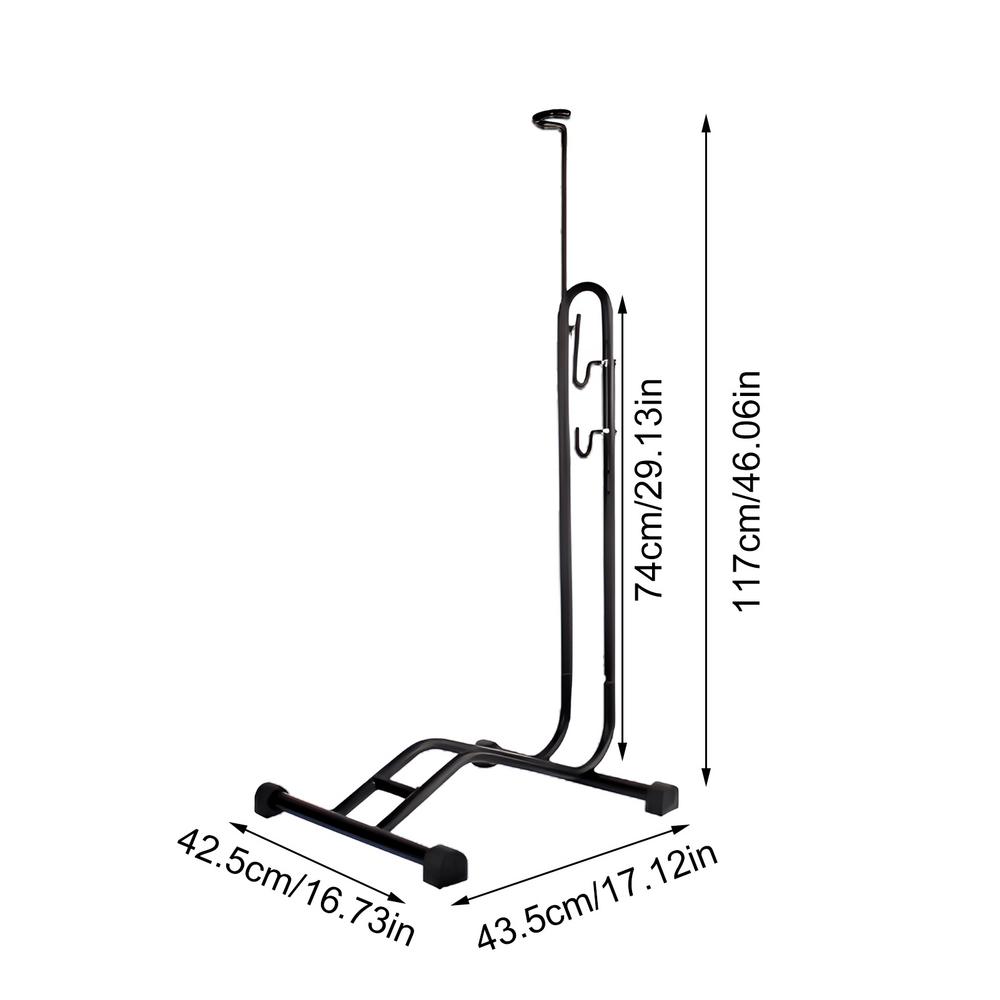 

Upright Bike Stand Freestanding Indoor Bike Storage Rack Safe & Secure Bicycle Floor Stand Vertical And Horizontal Bike Holder чёрный