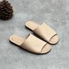 Mode Rindsleder Damen Hausschuhe Flache Damen Schuhe Sommer Atmungsaktiv Fischmaul Offene Zehen Innen Außen Leder