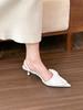 Fashion New Street Style Butterfly-knot Pumps Sexy Pointed Toe Thin Heels Woman Shoes Elegant Slingbacks Sandalias Mujer High Heel Shoes