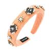 Damen Haarband Feeling Vintage Glas Kristall Perle Breite Kante Haarnadel Shampoo Kopfbedeckung