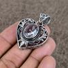 White Topaz Gemstone Handmade 925 Sterling Silver Jewelry Pendant 1.77" KKG-8