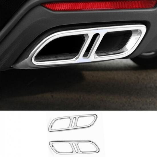 For Cadillac CT4 -2024 2024 Chrome Rear Tail Exhaust Muffler Tip Pipe Steel