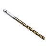 13-Piece Titanium-Coated High-Speed Steel Twist Drill Bit Set, Hex Shank, 1.5-6.5mm for Sheet Metal