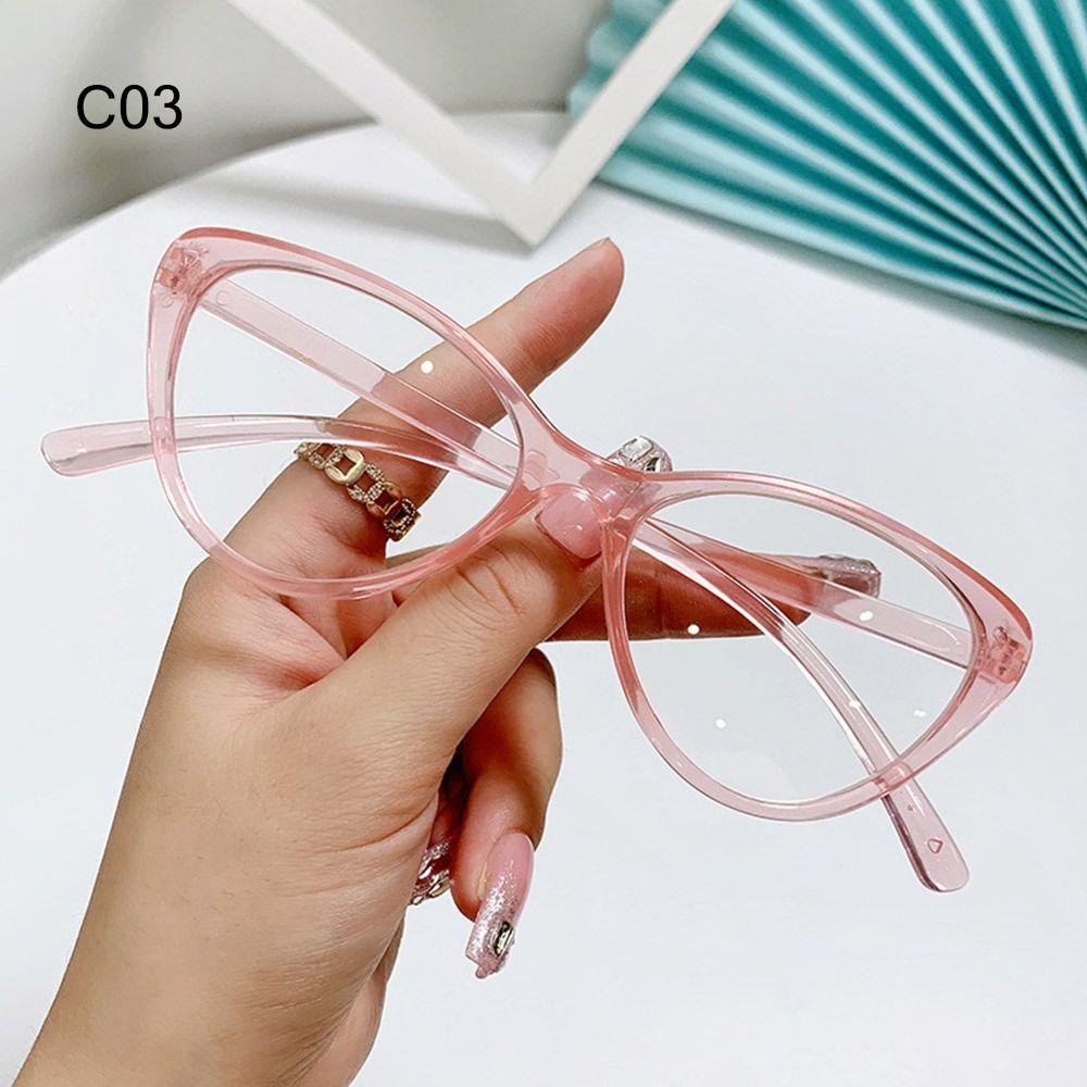 Retro Cat Eye Glasses for Women Fashion Blue Light Blocking Glasses Computer Games Reading Eyewear Clear Lens Black Frame