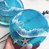 Resin Coaster Molds,Round Coaster Mold for Epoxy Resin,Silicone Coaster Mold Round Epoxy Mold for DIY Craft Cup Mat Tray