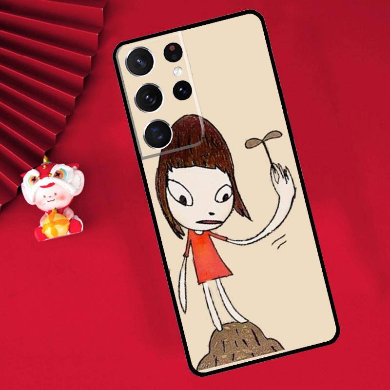 Yoshitomo Nara Case For Samsung Galaxy S25 S26 Ultra S21 S22 S20 S23 S24 Ultra Plus S10 S25 FE Cover Funda