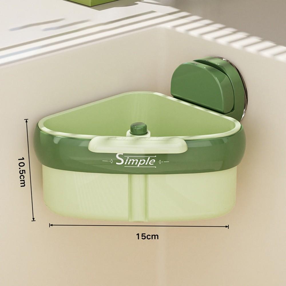 Push-type Corner Sink Strainer One-touch Opening and Closing Anti-leak Sink Filter Hanging Basket Separate Large Capacity