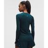 Lululemon Swiftly Tech Long Sleeve Shirt 2.0  Hip Length Indochine Blue Indochine Blue