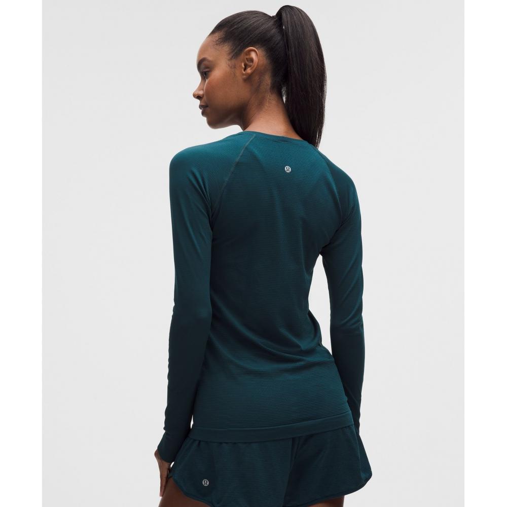 Lululemon Swiftly Tech Long Sleeve Shirt 2.0  Hip Length Indochine Blue Indochine Blue