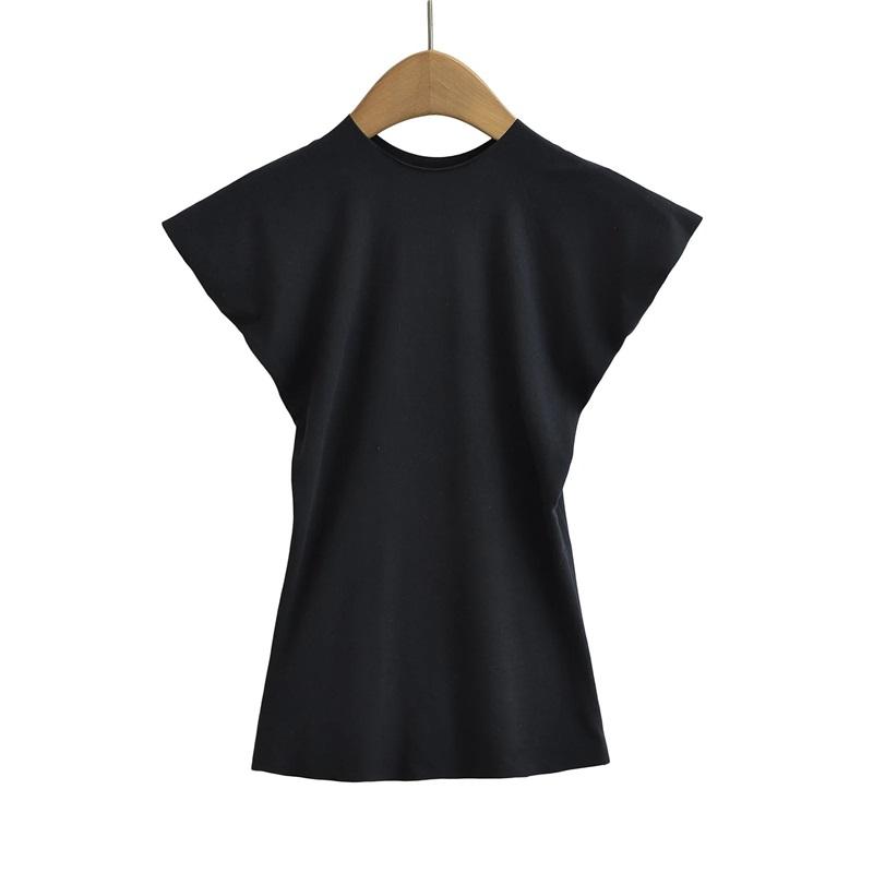 Womens Spring Summer Casual Loose Cotton Striped T Shirt Top with Side Slits Long Sleeve Versatile and Breathable Blouse for Daily Wear