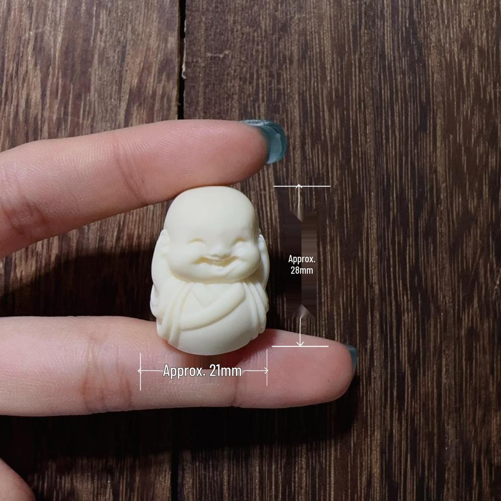 Pingente de Joia DIY Esculpido Branco Marfim: Acessórios Estilo Três Passos