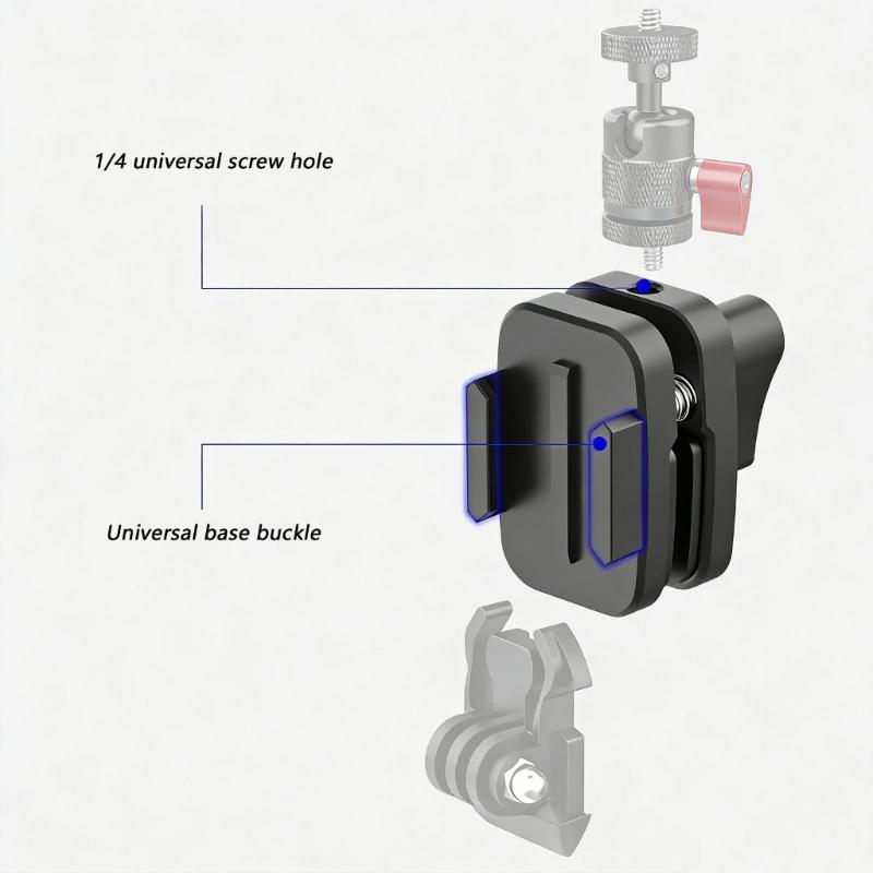 Universelle Motorrad-Windschutzscheibenhalterung für Action-Kameras mit Schnellverschluss und 1/4-Zoll-Schraubloch