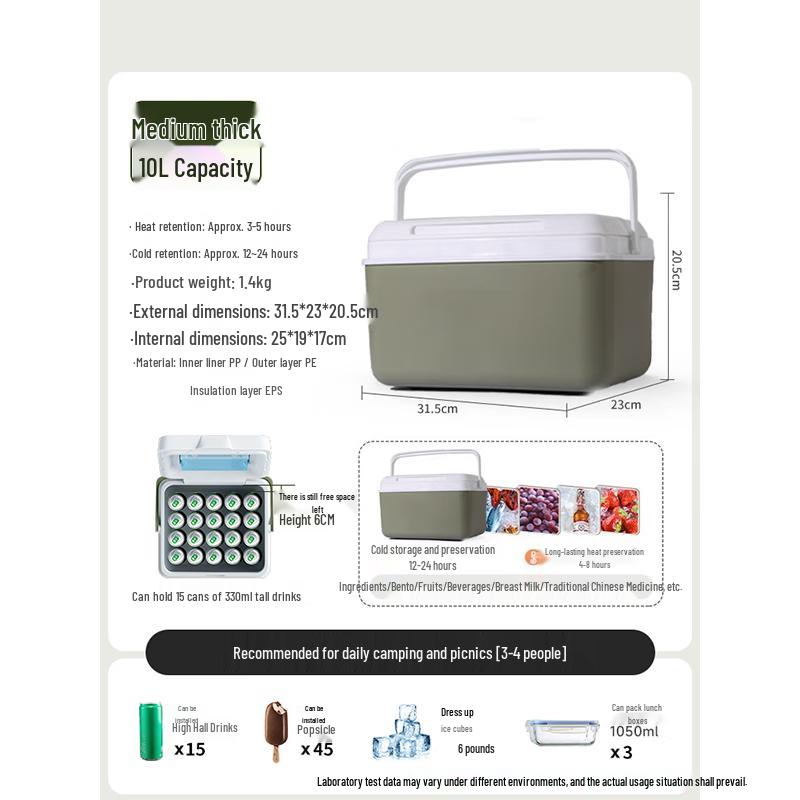 Tragbare Outdoor-Kühlbox für Picknicks & Auto