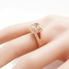 Eight Hearts And Eight Arrows, Diamond-Set Flower Ring, Hand Jewelry