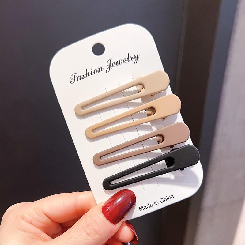 Clips de păr colorat Bai Lu fără cusături tip cioc de rață pentru femei - Ideal pentru frunte, breton și machiaj