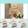 Stilvolle Braune Gewebte Eimertasche Für Damen Sommer Koreanisch Lässig Street Fashion Chic