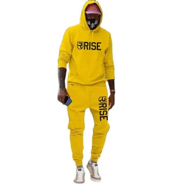 

Осенние новые мужские комплекты с забавным рисунком для спортивных залов с принтом плюс флисовый костюм, модная толстовка с капюшоном, мужские толстовки, кофты, повседневные спортивные штаны XL