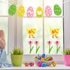 Vibrant Easter Felt Banner With Colorful Bunny Flags And Decorative Flower And Egg Stickers