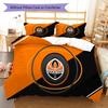 FC Shakhtar Donetsk TappetoMotivo Biancheria da Letto Trapunta Set Copripiumino Federa Decorazione Casa Regalo di Compleanno (1 * copripiumino + 2 * federa, senza nucleo)