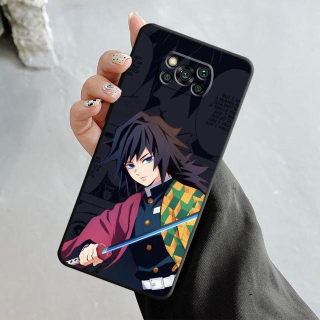 Case For Xiaomi Poco X3 Nfc X4pro M3 C40 For Mi 12 11 10 10t 8 Note10 Lite 11ultra 11t Pro F1 Cartoon Anime Demon Slayer Nezuko