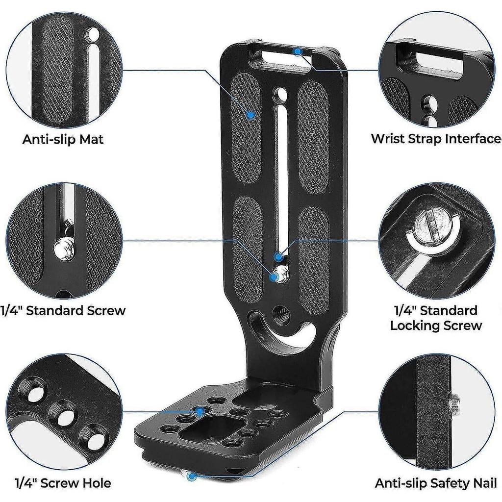 Dslr Camera L Bracket Vertical Horizontal Switching Tripod Quick Release Plate For Canon Nikon Sony Dji Osmo Ronin Zhiyun Stabilizer