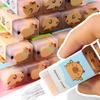 36PCS Colorful Capybara Eraser Creative Animal Shape Eraser For Student Children Classroom Reward Stocking Fillers