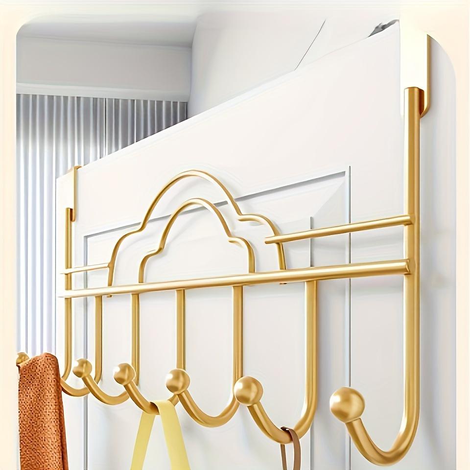 Modern Cast Iron Cloud Door Topper Rack, Wall-Mounted Metal Clothes Hanger, No Drilling Required, for Bags, Towels, Hats, Bathrobes