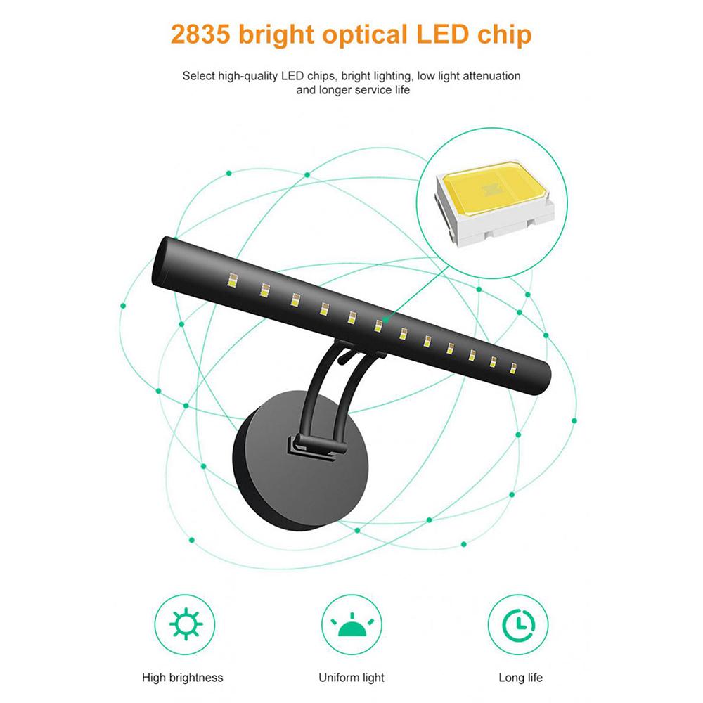 

Style-A 25cm Dimmable LED Light Bar 3 Color Temperature Touch Control USB Powered Wall Light A