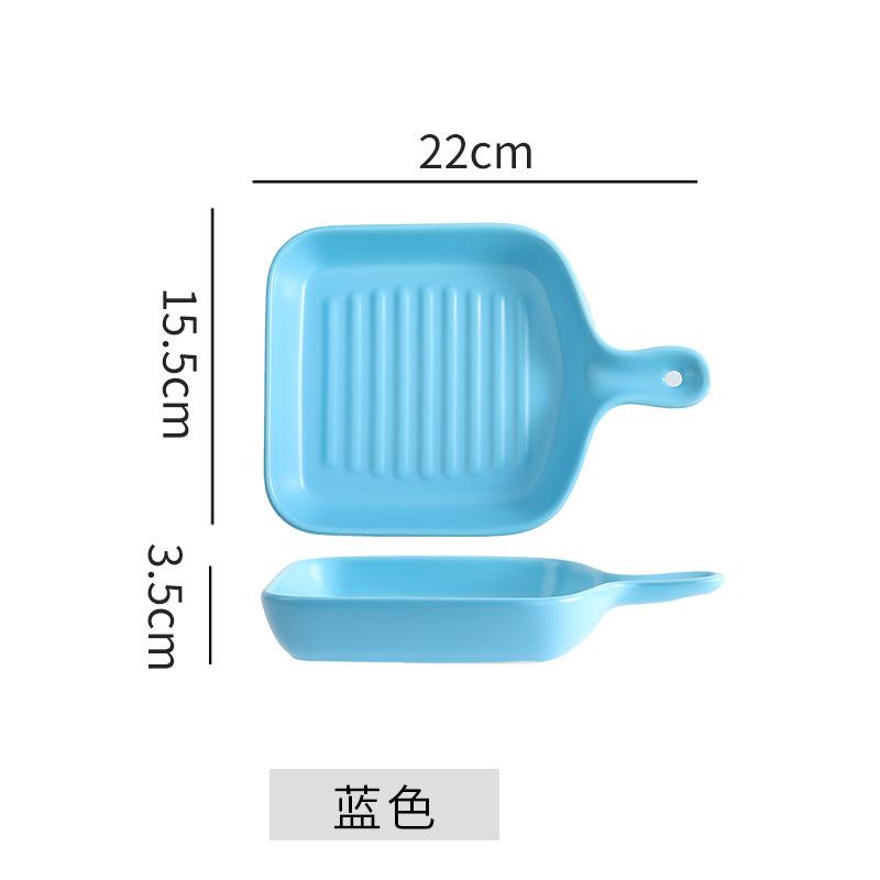 Plates Creative Internet Celebrity Plates Vegetable Plates Household Nordic Tableware Breakfast Plates Baking Bowls Oven Special Baking Trays
