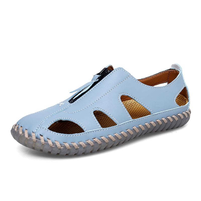 Women's Leather Sandals Casual Shoes Summer Beach Sandals