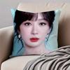 Fashion and elegant Chinese actress YYang Zi Cushion Cover Pillowcase Antidustmite Invisible Zipper Short Plush Sofa Cushion