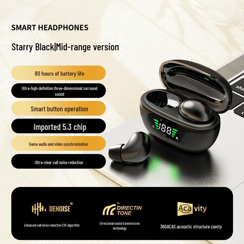 

Mini12 Wireless Bluetooth Earbuds: Invisible, Noise-Canceling, Long Battery Life