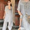Launching New  Đěsigner Party Wear Look Pur Natural Crepe Top & Farshi Palazzo With Dupatta Set
